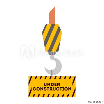 Warning road sign
