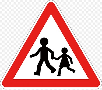 warning road signs in France Traffic sign School Traffic code - Vector front school 