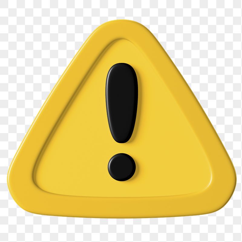 Warning sign png 3D sticker, | Free PNG - rawpixel