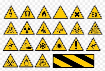 Warning Signs - Warning Corrosive Sign Large Tote Bag, Natural, Large