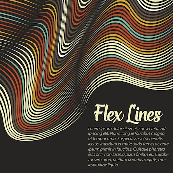 Warped lines background Free Vector