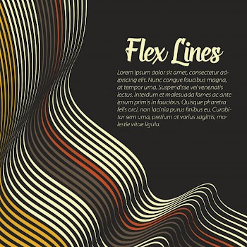Warped lines background Free Vector