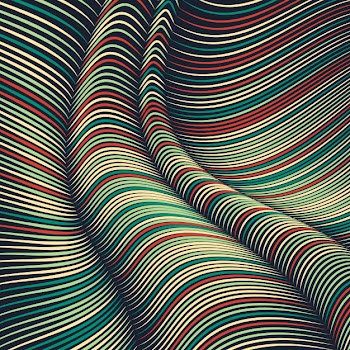 Warped lines background Free Vector