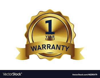 warranty badge element gold color
