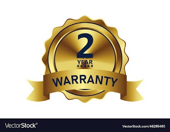 warranty badge element gold color