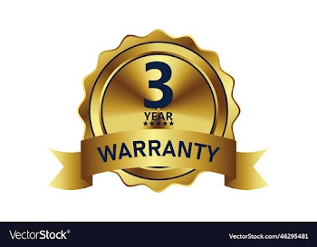 warranty badge element gold color