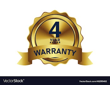 warranty badge element gold color