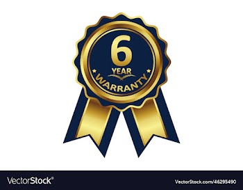 warranty badge elements gold color