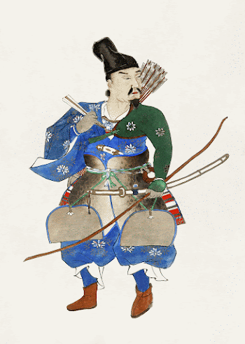 Warrior archer (1800-1870) vintage Japanese | Free Photo Illustration - rawpixel
