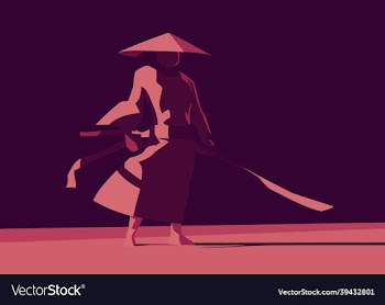 warrior character wearing hat and long sword