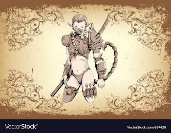 Warrior emblem vector image