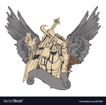 Warrior emblem vector image