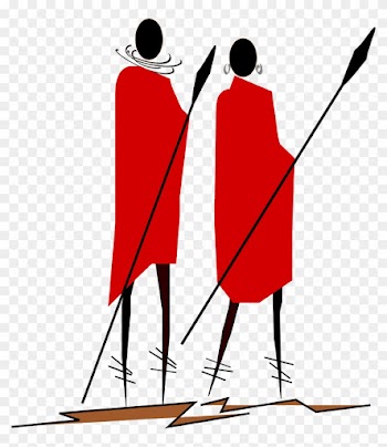 Warrior Trails Safari Company Logo - Maasai People Sketch