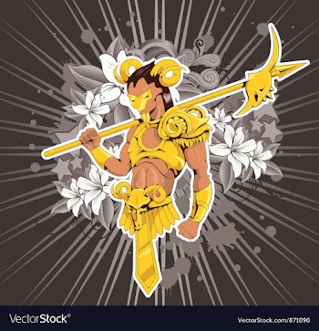 Warrior vector image