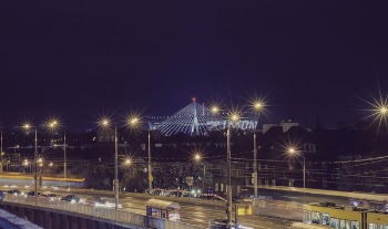 Warsaw Night Street