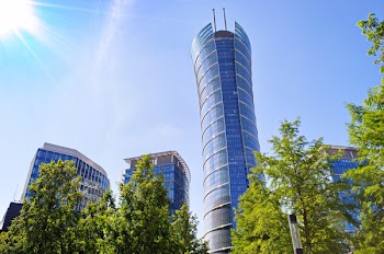 Warsaw Spire Glass Window Building Skyscraper