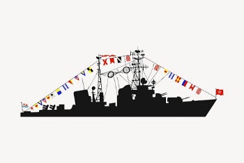 Warship silhouette sticker, vehicle illustration | Free Vector - rawpixel