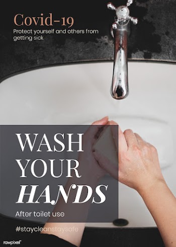 Wash your hands after toilet use to protect yourself and others from g.. | Free  illustration - 2314794