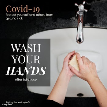 Wash your hands after toilet use to protect yourself and others from g.. | Free  vector - 2314067