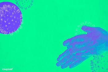 Wash your hands against the germs green background | Free  illustration - 2324258