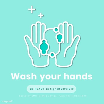Wash your hands, be ready to fight covid-19 template vector  | Free  vector - 2301259