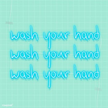 Wash your hands during coronavirus pandemic neon signs | Free  illustration - 2309414