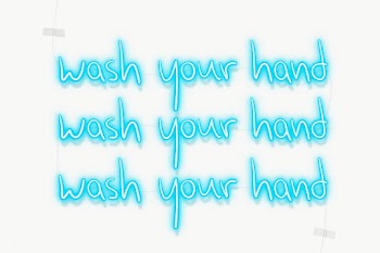 Wash your hands during coronavirus pandemic neon signs transparent png | Free  transparent png - 2309386