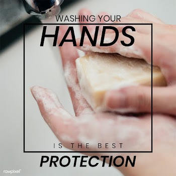 Wash your hands is the best protection from COVID-19 social template m.. | Free  illustration - 2315912