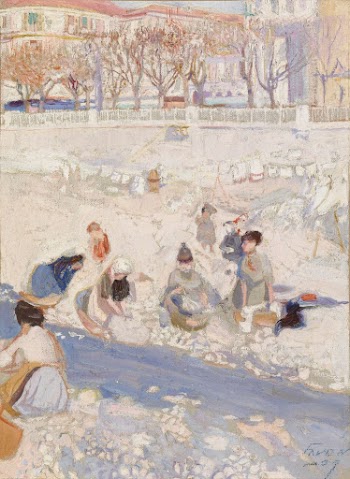 Washerwomen, a motif from nice, | Free Photo - rawpixel