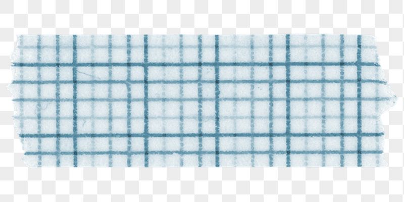 Washi tape png blue grid | Free PNG - rawpixel