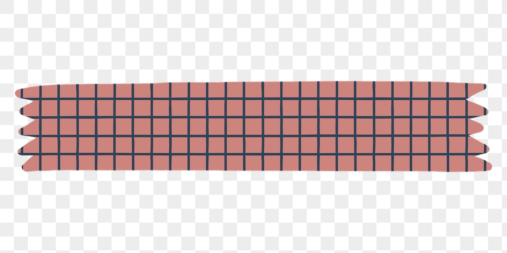 Washi tape png, grid red | Free PNG - rawpixel