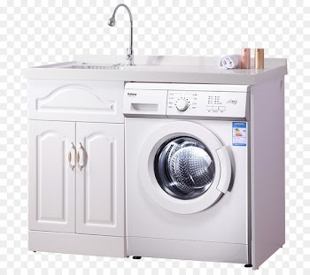Washing machine Cabinetry Galanz Furniture Home appliance - White laundry cabinets and washing machines 