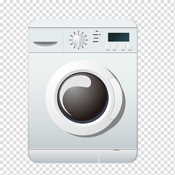 Washing machine Clothes dryer Cleaning, White washing machine transparent background PNG clipart
