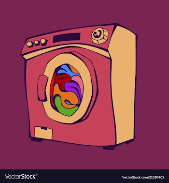 Washing machine icon vector image