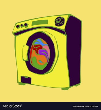 Washing machine icon vector image