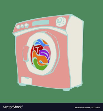 Washing machine icon vector image