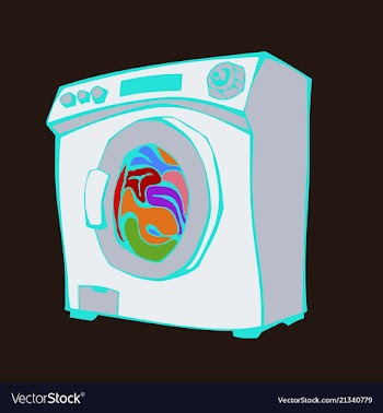 Washing machine icon vector image