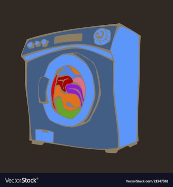 Washing machine icon vector image