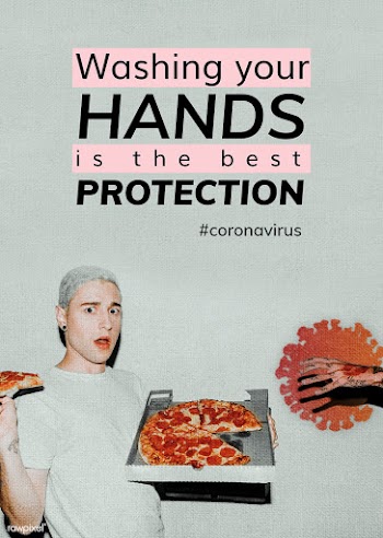 Washing your hands is the best protection poster template mockup | Free  illustration - 2308661