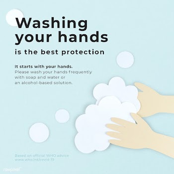 Washing your hands is the best protection social banner template mocku.. | Free  illustration - 2306708
