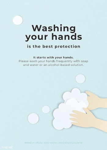 Washing your hands to prevent coronavirus contamination poster templat.. | Free  illustration - 2306706