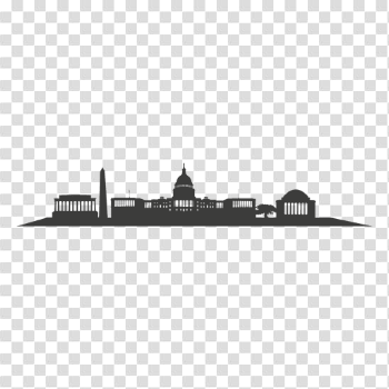 Washington dc skyline silhouette - Transparent PNG & SVG vector