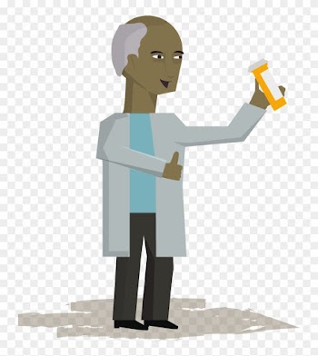 Wasswa Has Done A Research Study Giving A New Medicine - Cartoon