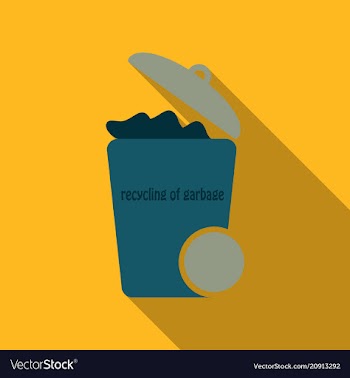 Waste icon - trash bin garbage can vector image