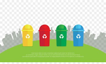Waste Recycling Garbage truck Garbage disposal unit Bin bag - Vector color recyclable trash can 