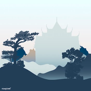 Wat Benjamabhopit silhouette vector design | Free stock vector - 488603