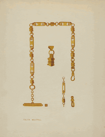 Watch Chain (ca.1937) by Tulita | Free Photo - rawpixel