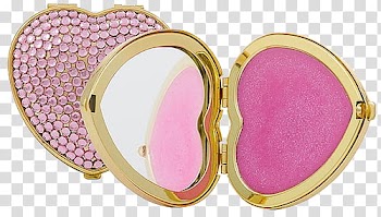 Watch, heart compact powder transparent background PNG clipart