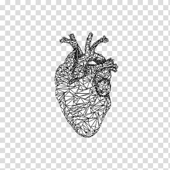 Watch, human heart sketch transparent background PNG clipart