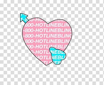 Watch, pink heart hotlinebling transparent background PNG clipart